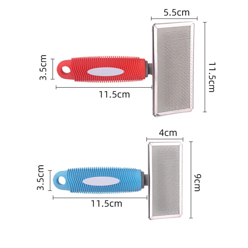 

Pet Hair Removal Brush Stainless Steel Needle with Non-Slip Handle Hair Brushes Hair Removal Grooming Supplies for Dogs Cats