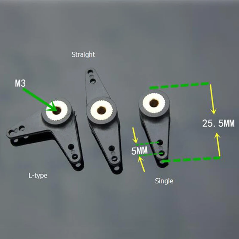 Рычаг руля для лодки нейлоновый руль с отверстием вала 3 мм однорычажный Прямой