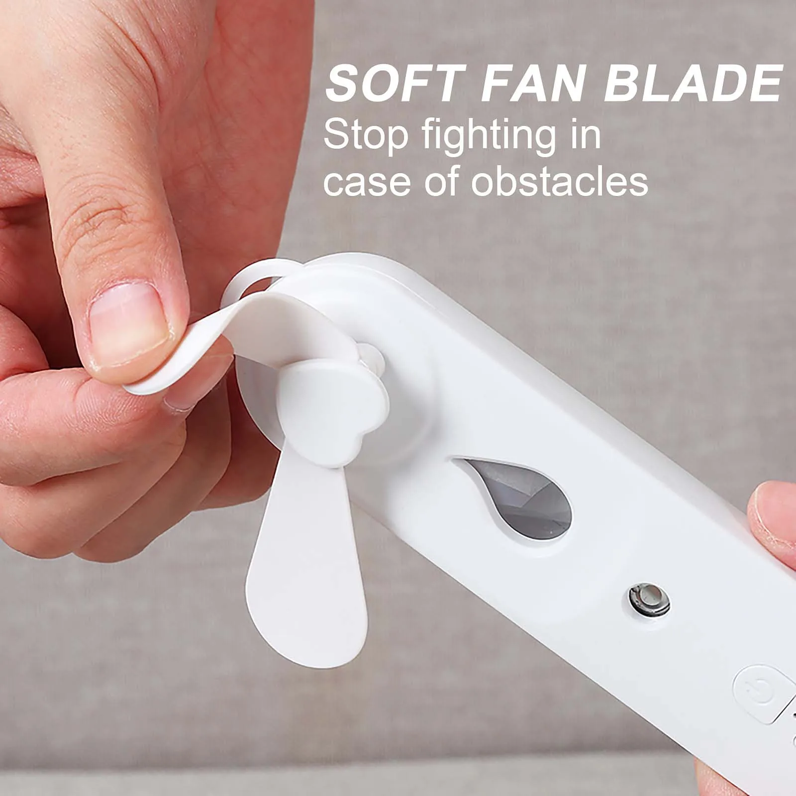 

2021 New USB Desk Fan Rechargeable Handheld Usb Fan With Strong Wind Mini Mute Portable Electric Fan Portable Pocket Fan Cooler