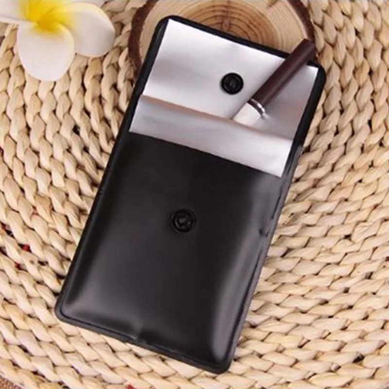 75x80 мм белый черный ПВХ переносные пепельницы карман для улицы курительная