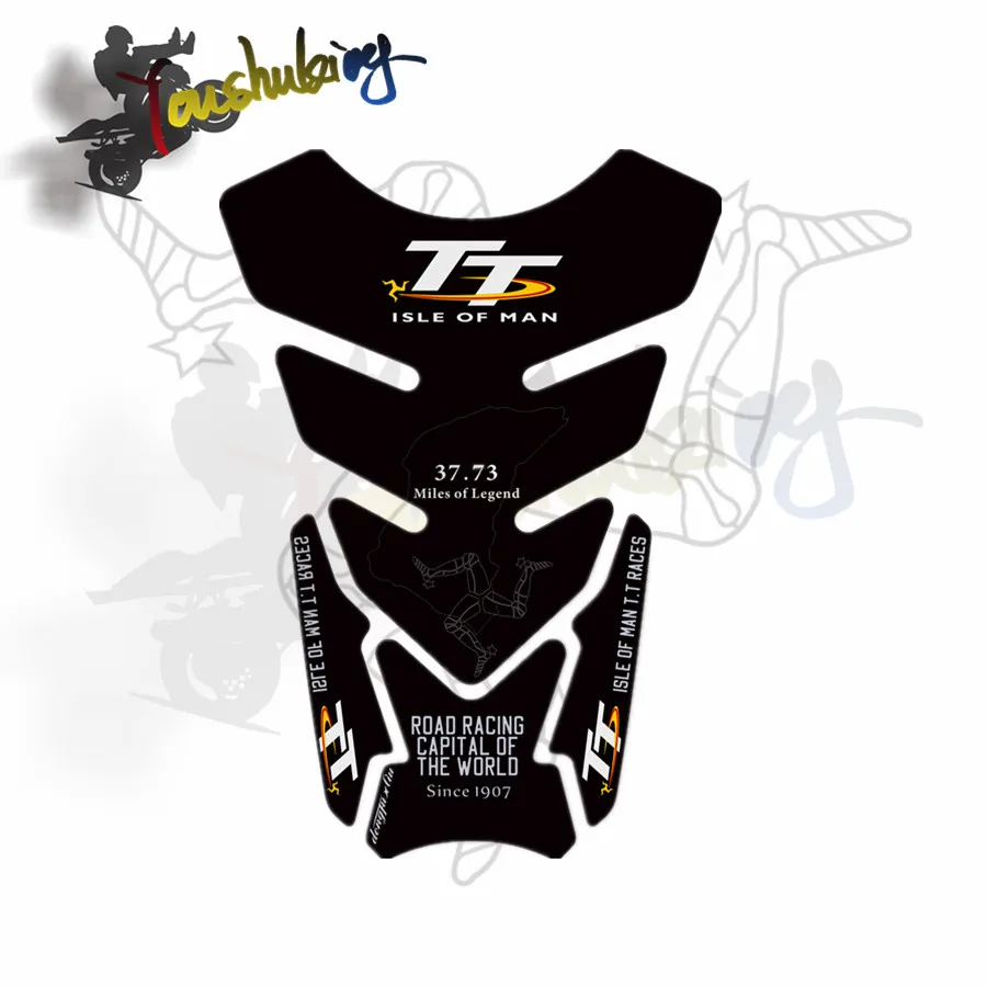 Цвет 3D Карбон защитная накладка на бак мотоцикла Наклейка Стикеры s Чехол для