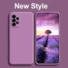 Жидкий силиконовый мягкий чехол на самсунг а32 a52 a72 4g 5g полным покрытием для Samsung Galaxy A52 A32 4G 5G A 52 A72 A32 a 32 a 52 a 72 4g, оригинальные задние чехлы чехол самсунг A52 A32 4G 5G A 52 A72 A32