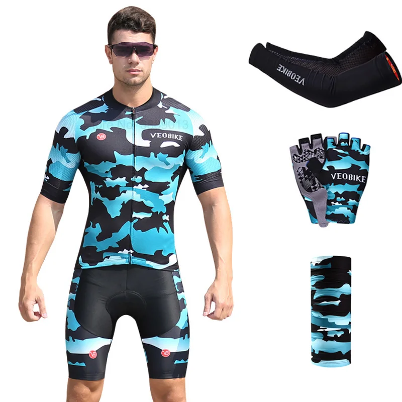 Group 5 Топ качество короткий рукав Велоспорт Джерси наборы Ropa Ciclismo Hombre велосипедная форма быстросохнущая велосипедная Одежда MTB Одежда для велоспорта - Цвет: Group 5