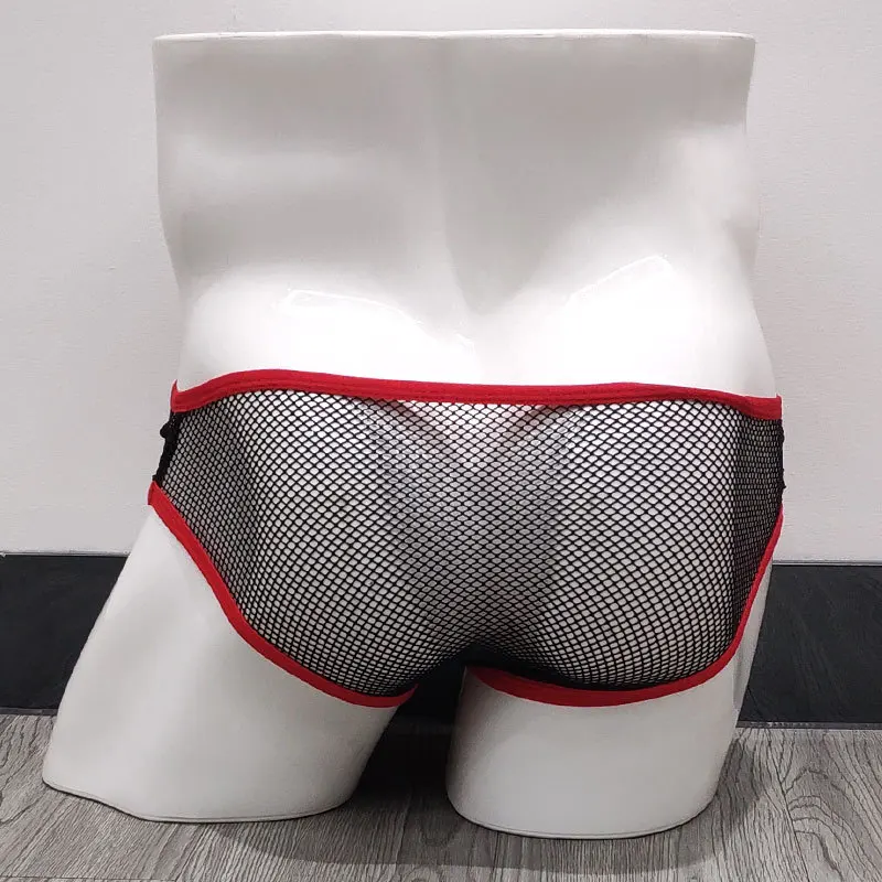 Мужское нижнее белье брендовые прозрачные мужские сетчатые трусы Модные