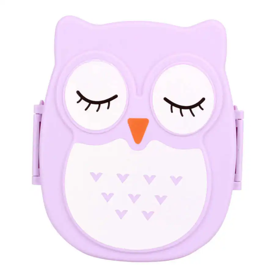 Sweetbaby пластиковый портативный мультфильм сова Ланч бокс безопасный контейнер