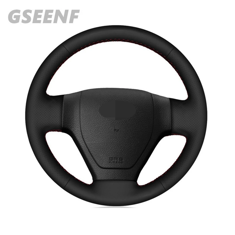 Автомобильные аксессуары чехол на руль для Hyundai Getz 2002 2006 черная прошитая вручную