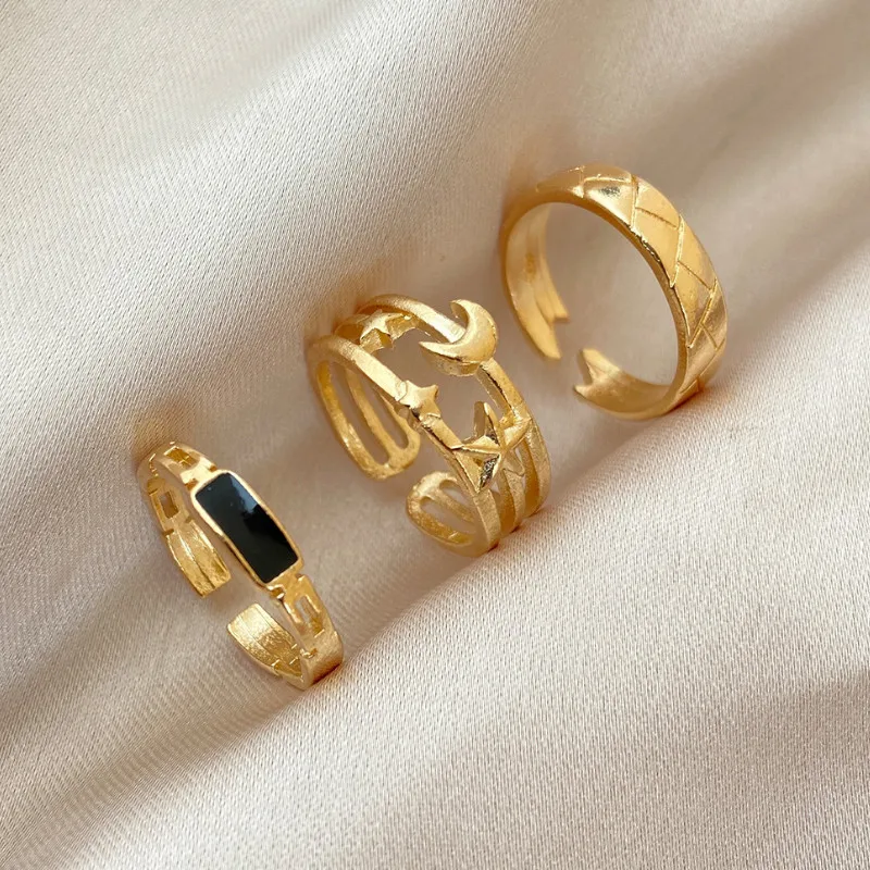 

Personality 3-piece Set Open Index Finger Rings Jewelry Accessories