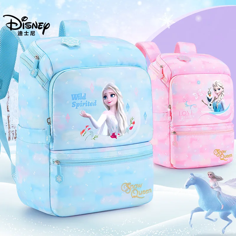 

Authentic Disney Schoolbag Primary School Students Lightweight Children's Spine Protection Backpack School Bags for Girls