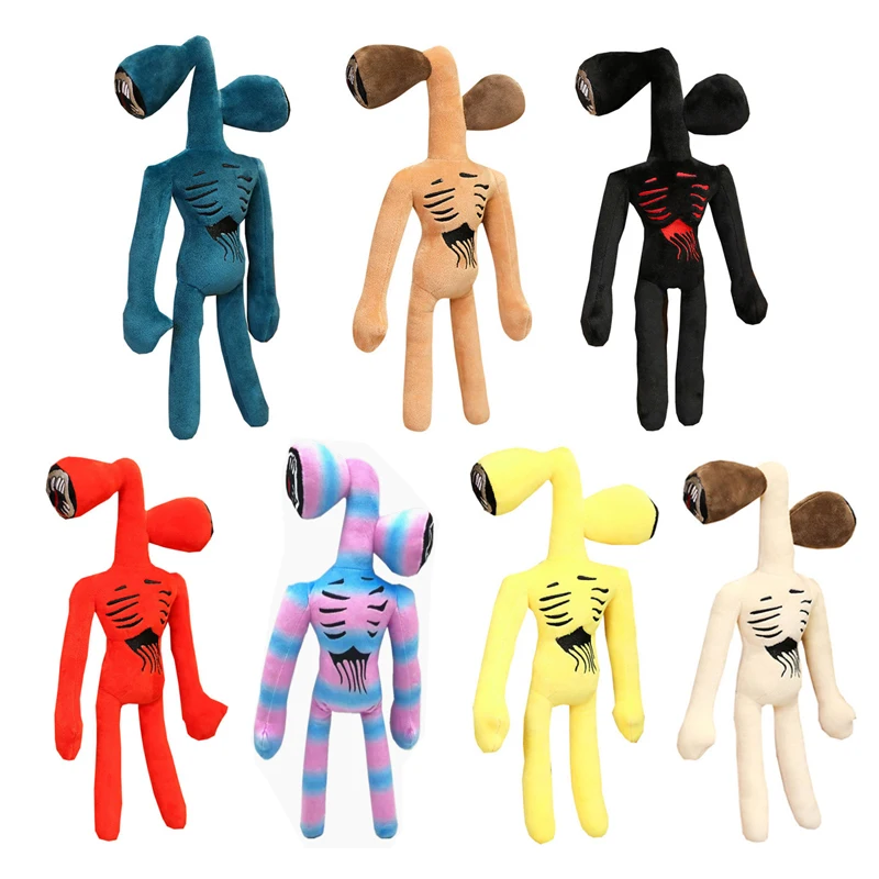 

38cm Siren Head Stuffed Animals Doll Kawai Sirenhead Anime Plushie Black Printed Cartoon Cat Plush Toys for Boys Birthday Gifts