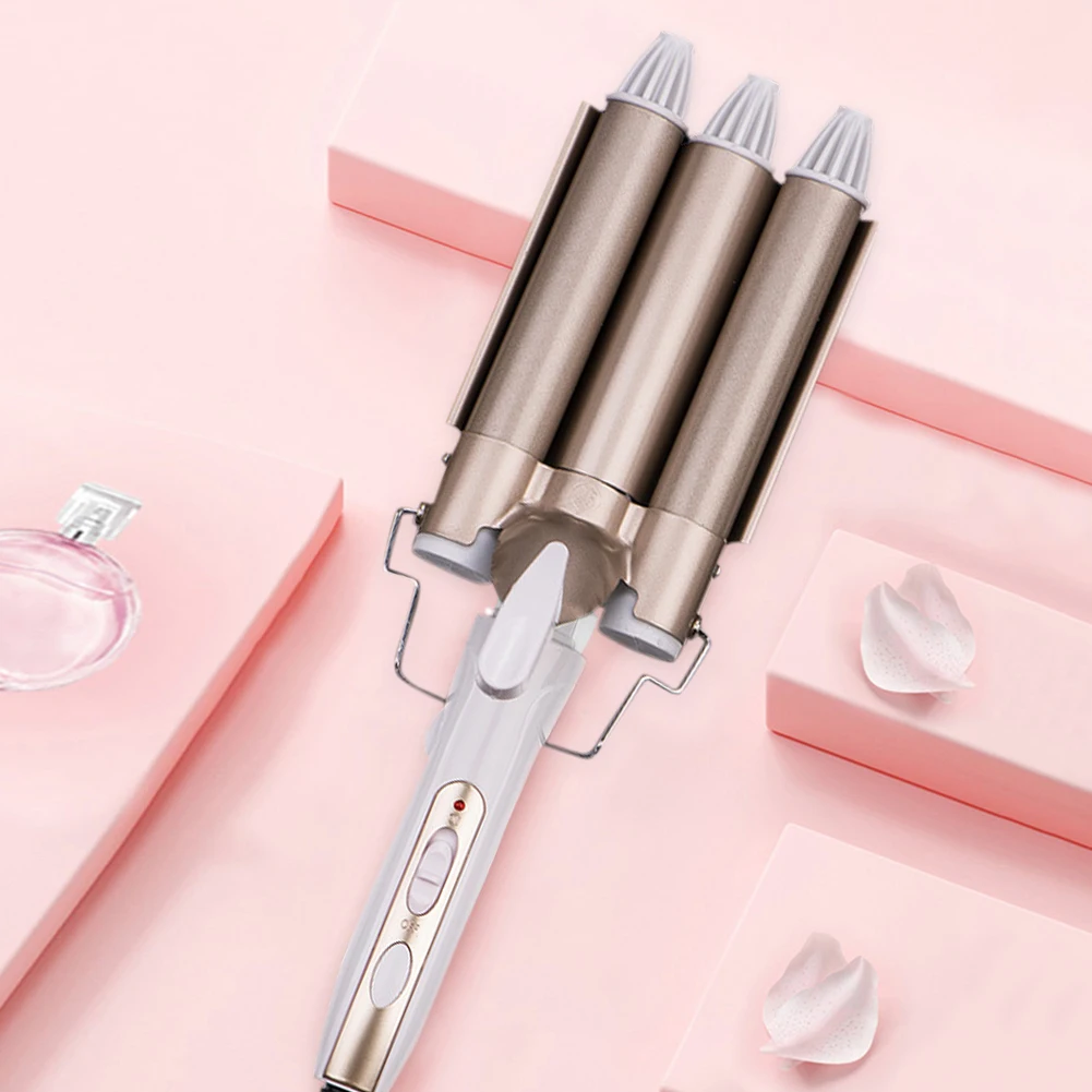 

Blower Hair Curler Styling Tool Accessories Triple Barrel Ceramic Curling Iron Stick Pro Hair Perm Waver Haridressing Wand
