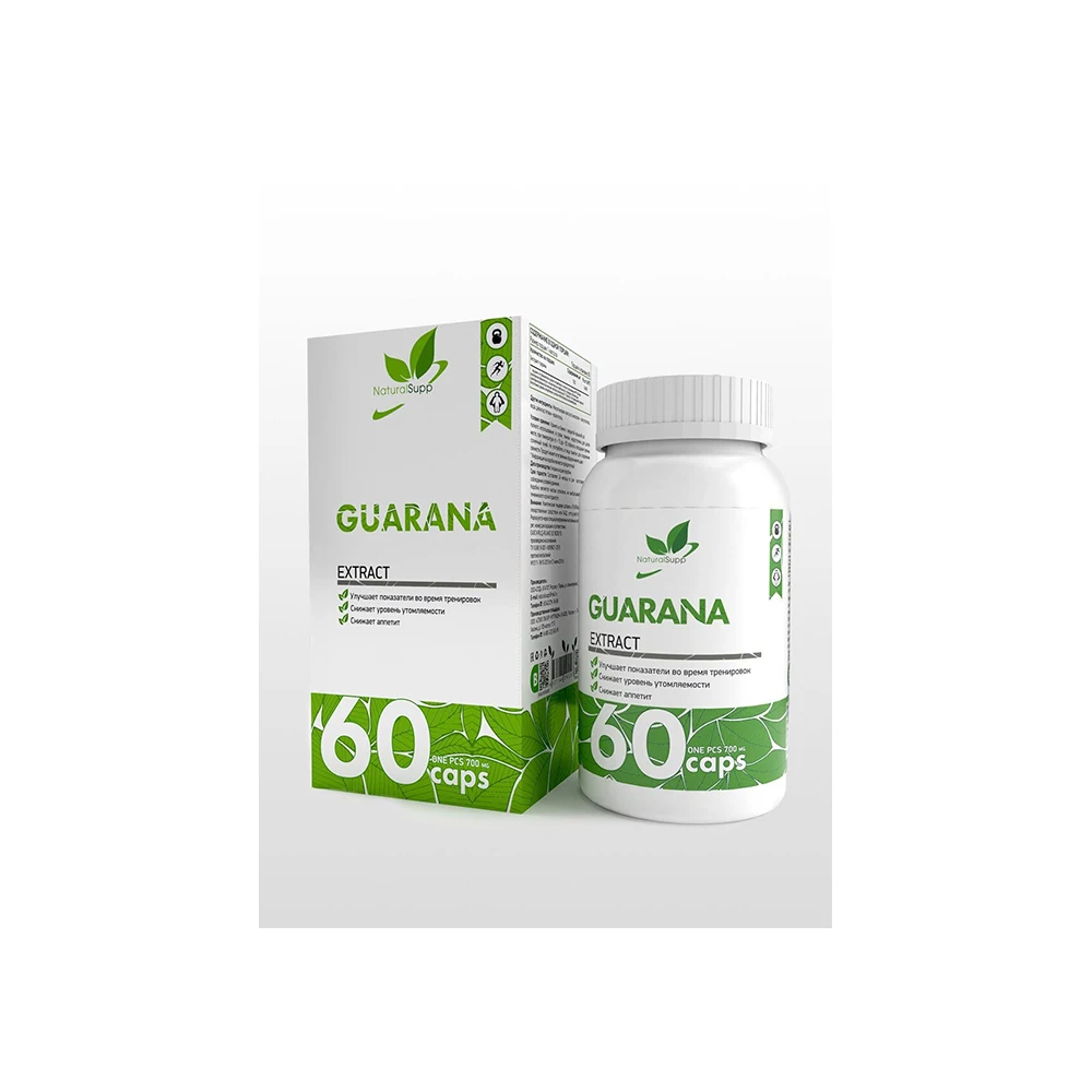 Гуарана Natural Supp Guarana 60 капсул 700 мг|Спортивное питание| |