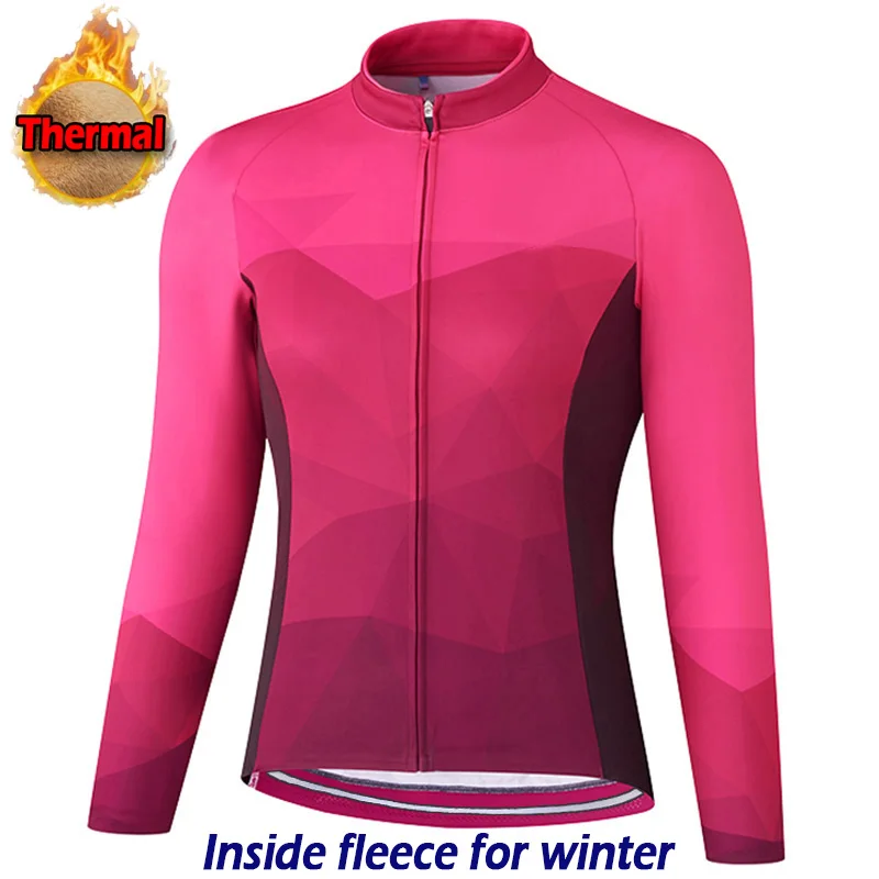 Термальность Велоспорт Джерси футболка с длинными рукавами Спортивная одежда