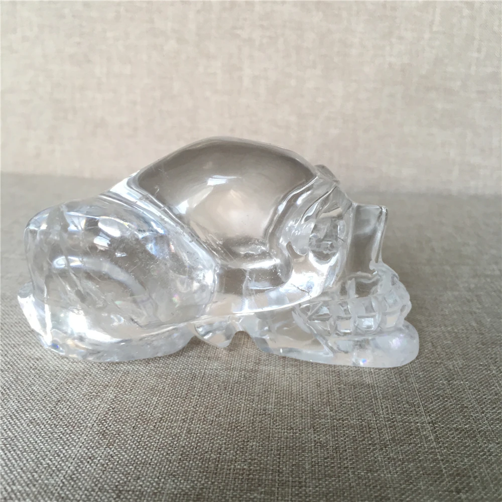 Natural Cranium Quartz Crystals Stones Wedding Home Decoration Chakras Treatment Halloween DIY Gift Reiki Skulls