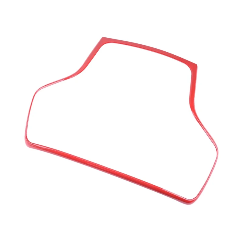 

ABS Console GPS Navigation Dashboard AC Panel Cover Trim Fit for Jeep Grand Cherokee 2014-2020 Red