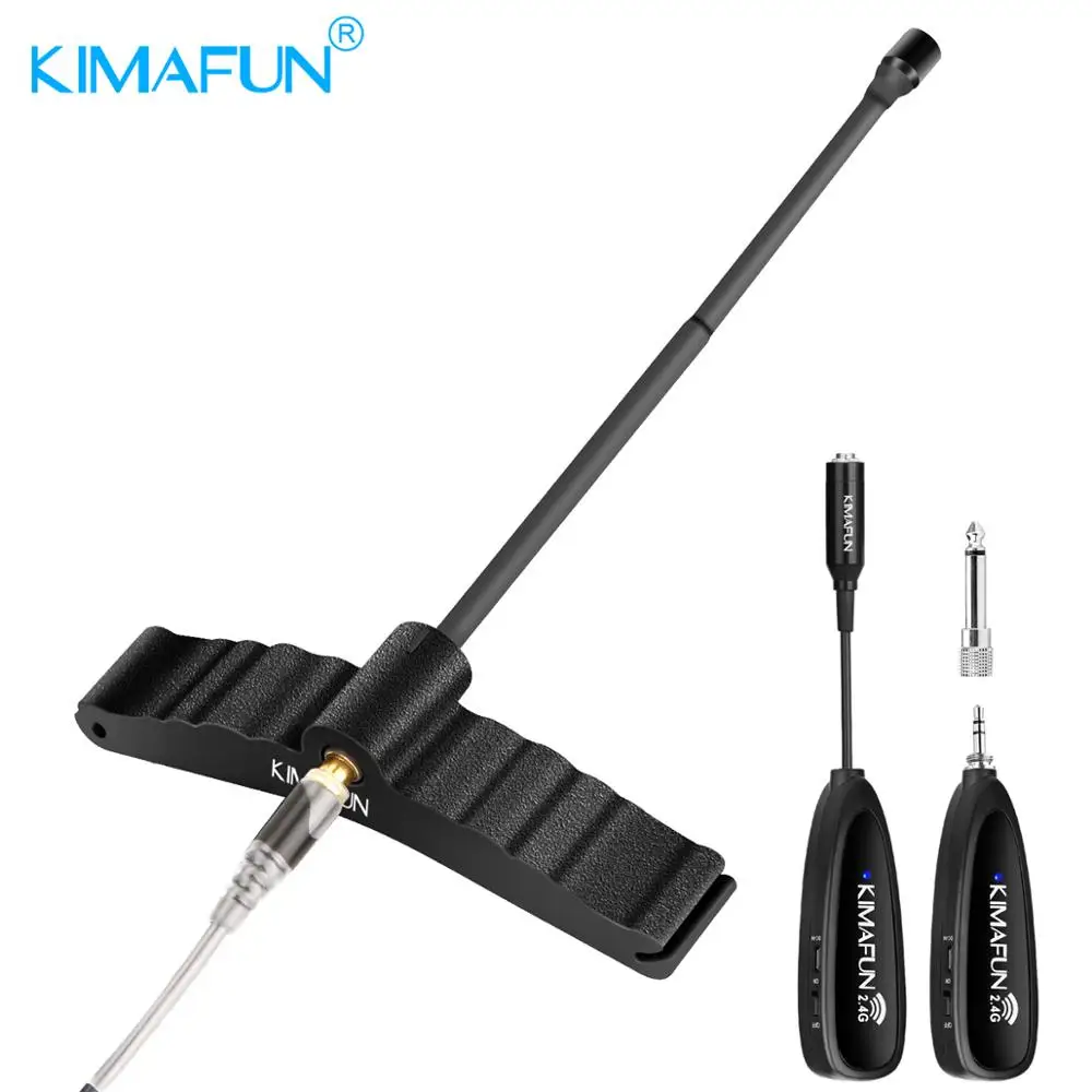Enlarge KIMAFUN Mini Musical Instrument Mic Cello special microphone stage performance wireless instrument microphone