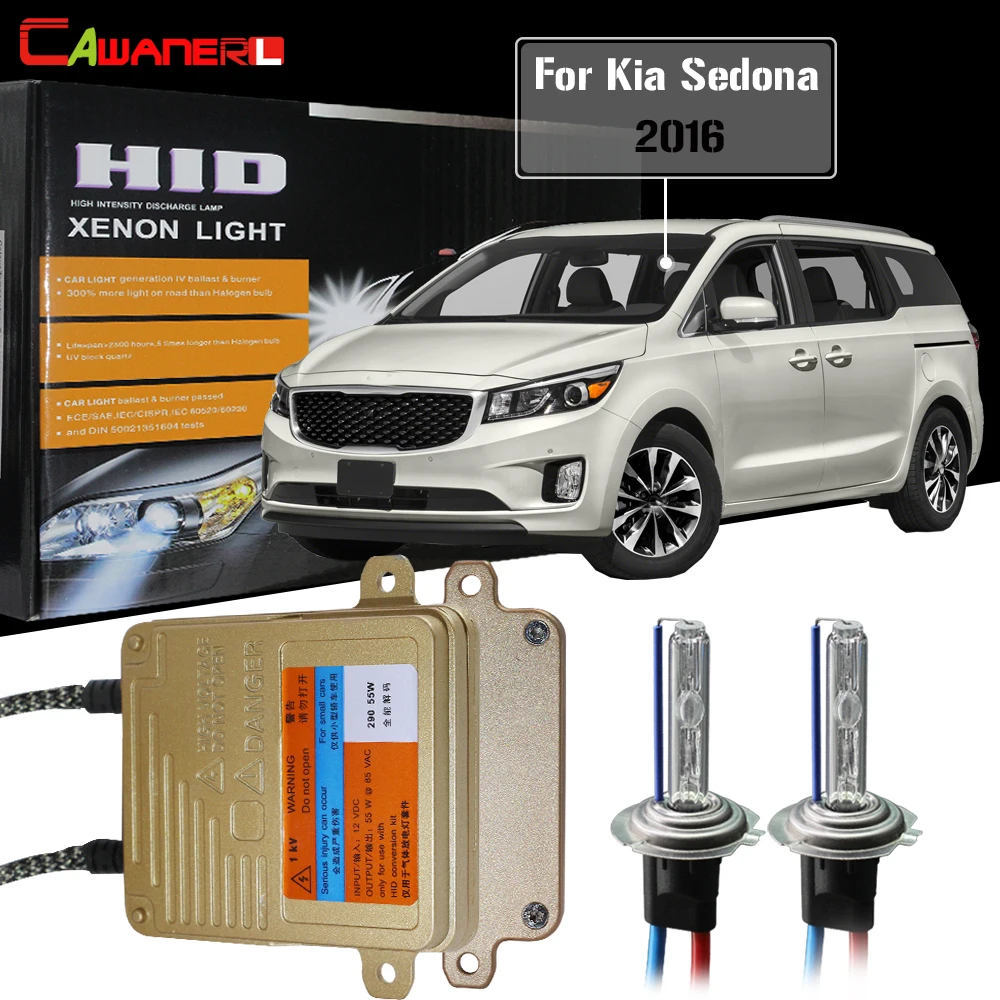Cawanerl для Kia Sedona 2016 H7 55W Нет Ошибка Canbus HID Xenon комплект переменного тока 3000K 8000K