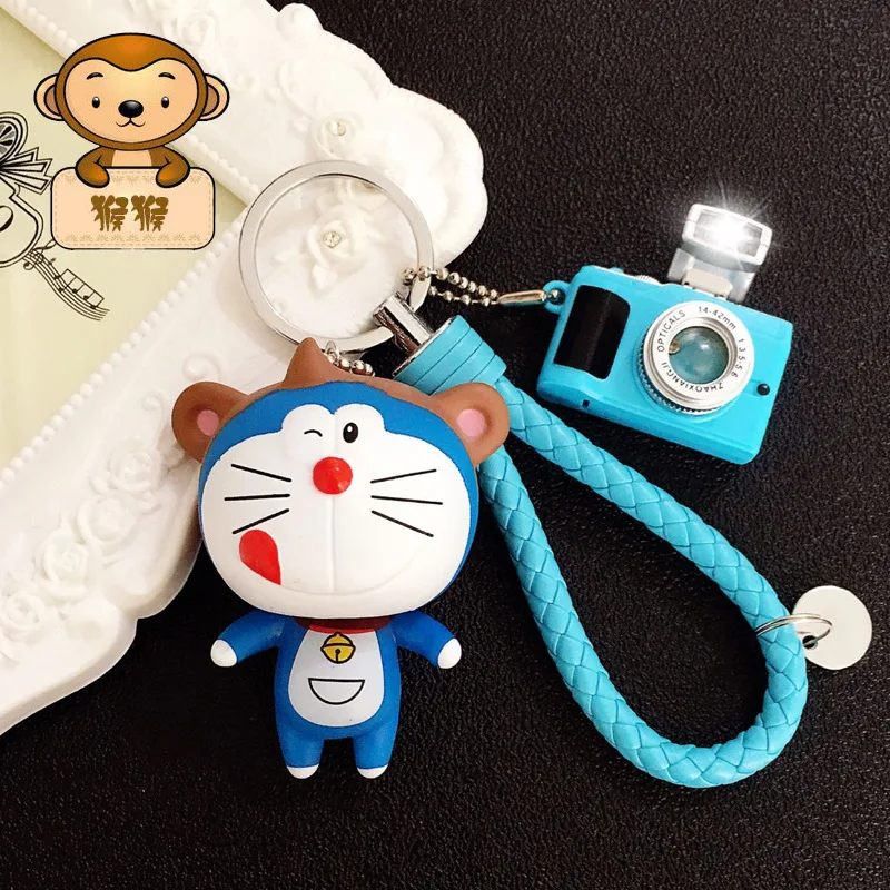 

New Light Emitting Camera Doraemon with Zodiac Key Chain keychain pouch
