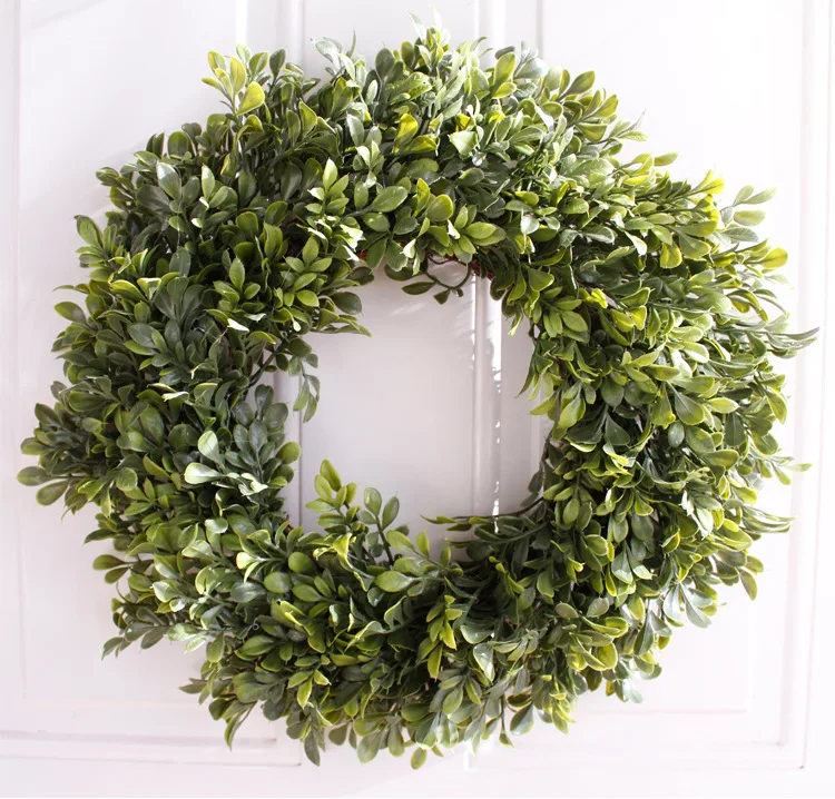Искусственные растения гирлянда зелень поддельные венок Boxwood Gralands свадебное