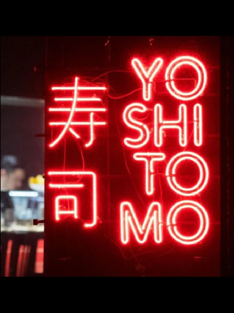 Неоновая вывеска Yo shi суши Настоящая стеклянная трубка винтажная неоновая пивной
