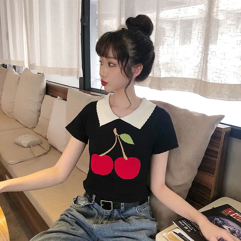 Женские футболки короткая футболка для женщин лето 2020 ретро женский топ с