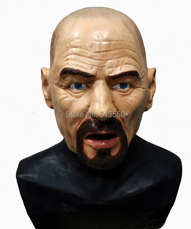 

Deluxe Quality Adult Celebrity Masks Heisenberg Fancy Dress Latex Bad Mask for Party
