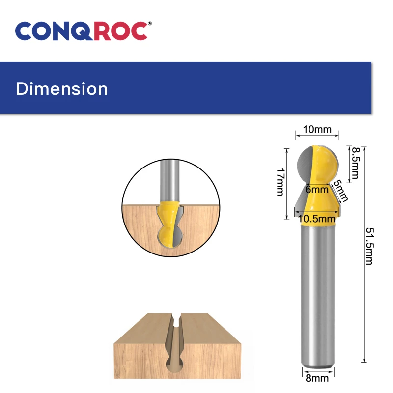 Фрезерный станок с прямым стержнем 8 мм|Фреза| |