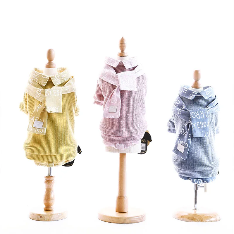 Три цвета на выбор два фута теплое пальто для собак осень и зиму 2019 одежда