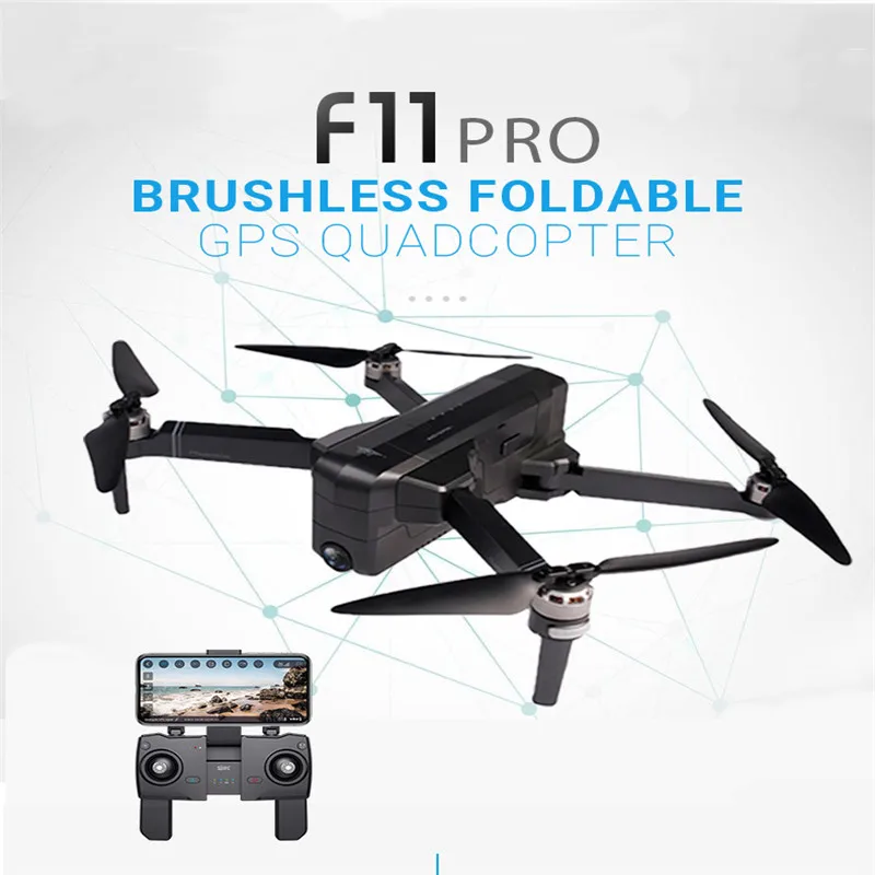 SJRC F11 PRO gps 5 г Wi Fi 500 м FPV системы с 2 к широкий формат камера 28 минут время полета