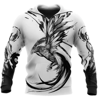 tessffel animal phoenix queen tattoo newfashion streetwear 3dprint menwomen harajuku pullover autumn long sleeve zip hoodies a1