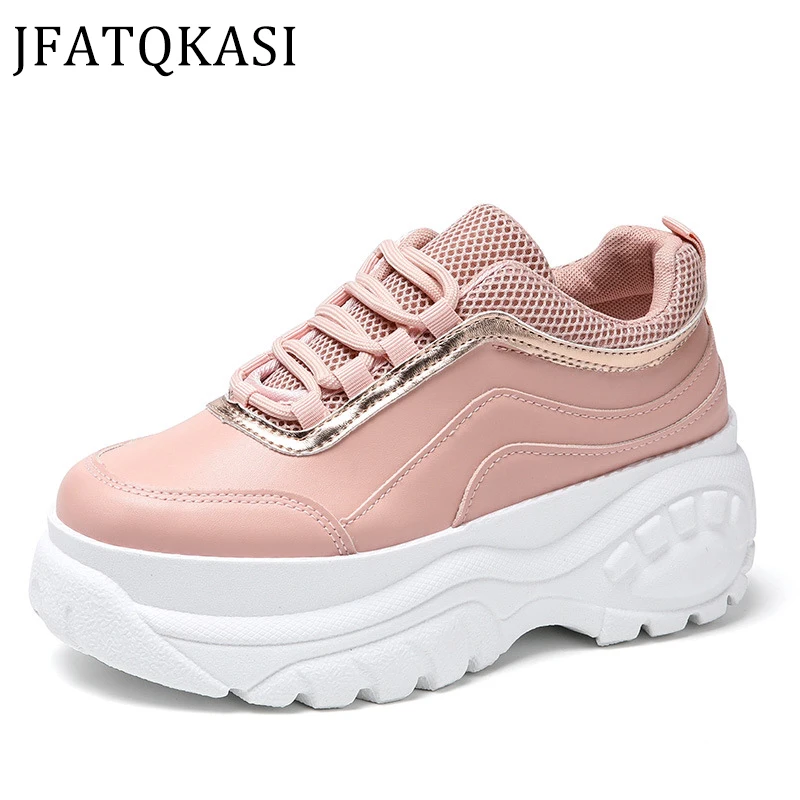 Женская повседневная обувь на платформе Сезон весна розовый спортивная осень