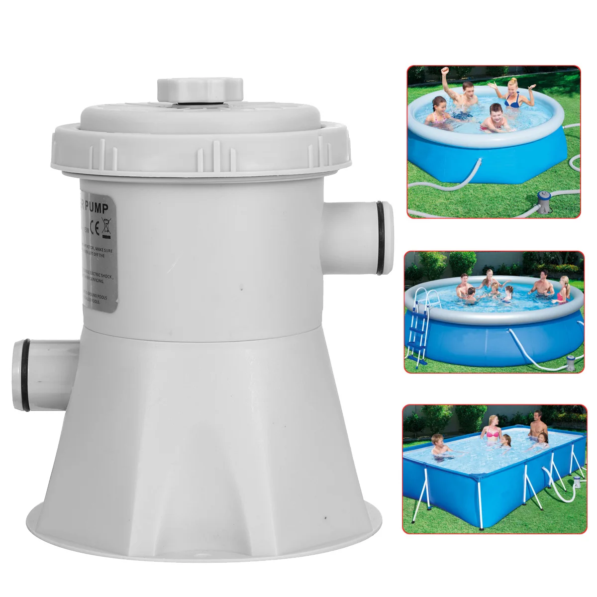 

Electric Swimming Pool Cleaner Filter Pump For Above Ground Swim Pools Cleaning Tool Circulation Filter Pump Water Pump