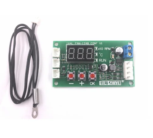 DC 12V 24V 48V 5A 2 3 4 wire PWM контроллер скорости вентилятора регулятор температуры