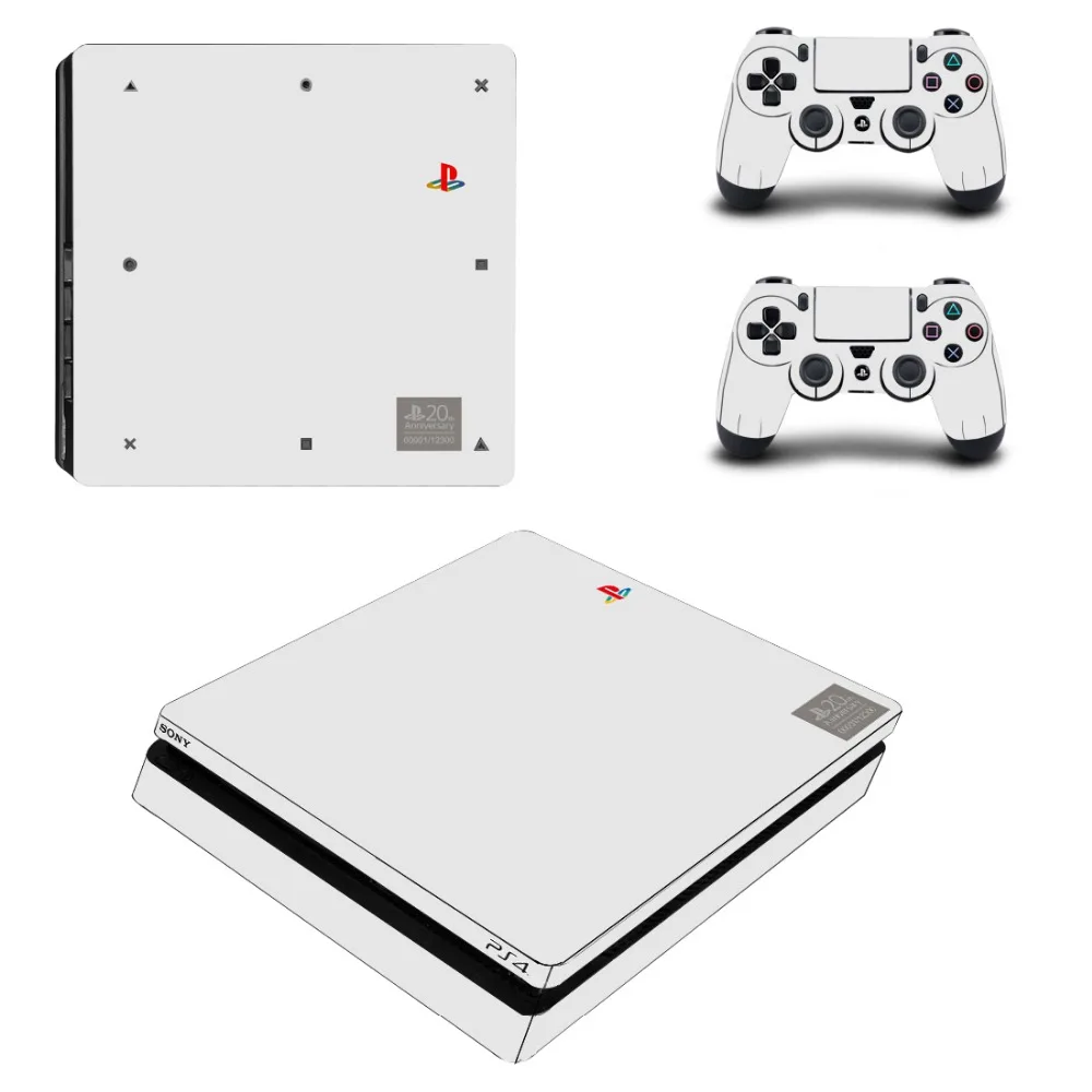 Синяя Ограниченная серия PS4 тонкая кожа Наклейка для playstation 4 консоли и контроллера PS4 Slim Skins