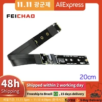 m 2 for nvme ssd solid state drive extension cable riser card support m2 m key pci e 3 0 x4 pcie 4x full speed adt 32gbps r44sf
