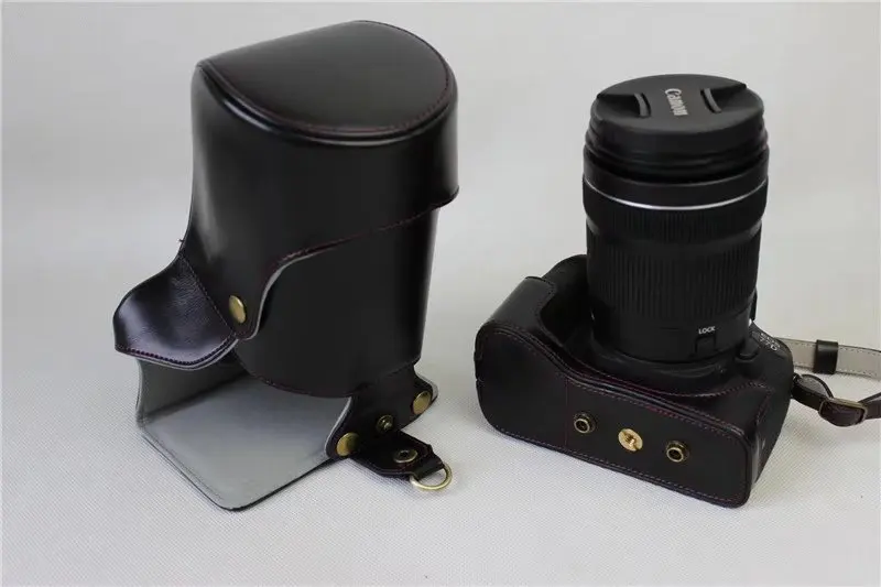 Кожаный чехол для камеры HQ с ремешком Canon Eos 77D 800D 850D Rebel T7i T8i | Электроника