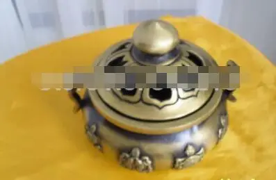 Тибетский Храмовая бронзовая фигурка Буддизм статуя Ruyi 8 счастливый Плетеный