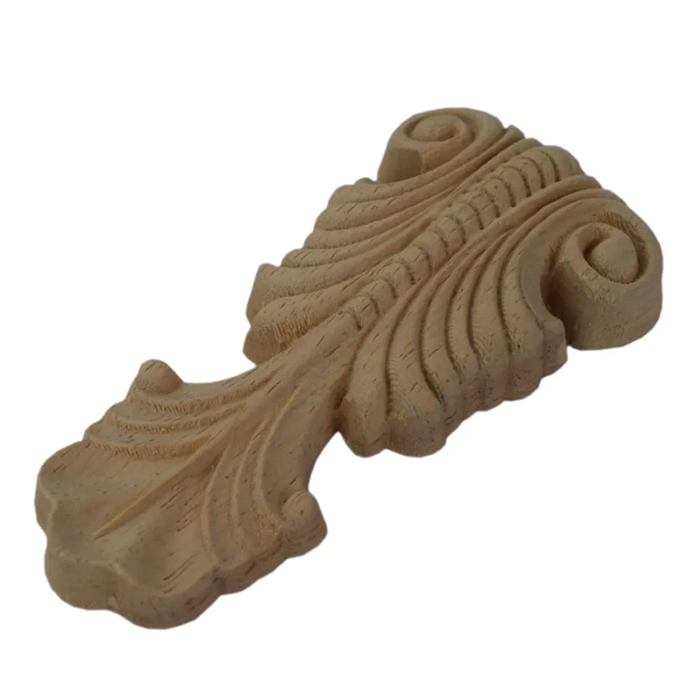 Деревянная аппликация настоящие деревянные угловые цветы резные аксессуары для