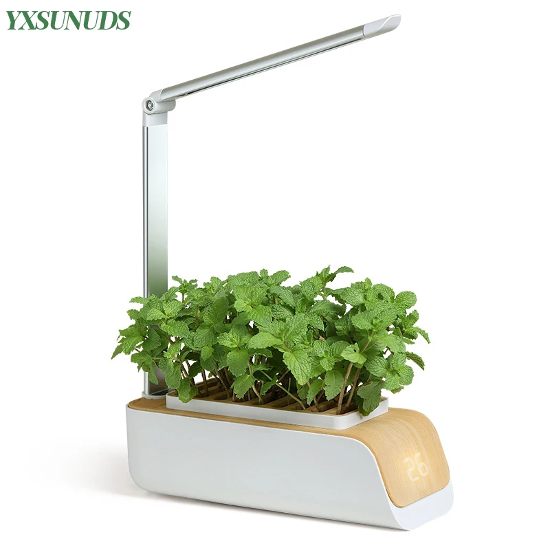 Luces de crecimiento de plantas, sistema de cultivo autom&aacute;tico sin tierra, maceta de flores, hidrop&oacute;nica, l&aacute;mpara Led inteligente multifunci&oacute;n para cultivo-0