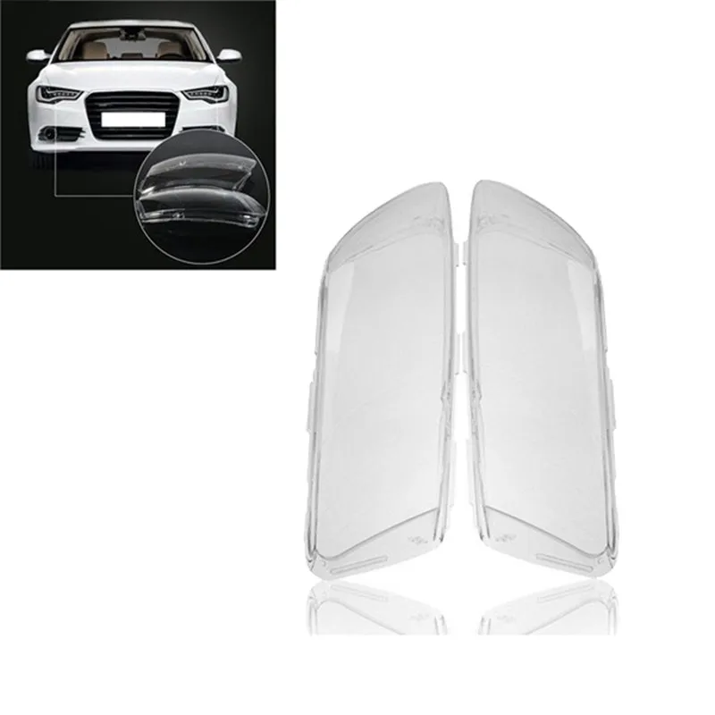 

Car Front Headlight Head Lamp Lens Cover Shell Lampshade For- A6 C6 2006-2011