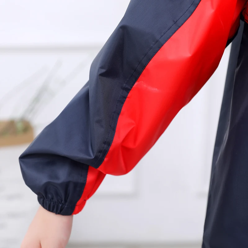 Модный комбинированный плотный плащ для мальчиков и девочек цвет дождевик брюки