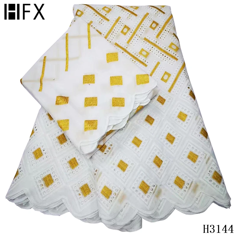 HFX швейцарская кружевная вуаль Африканская Хлопковая сухая ткань нигерийская 2020