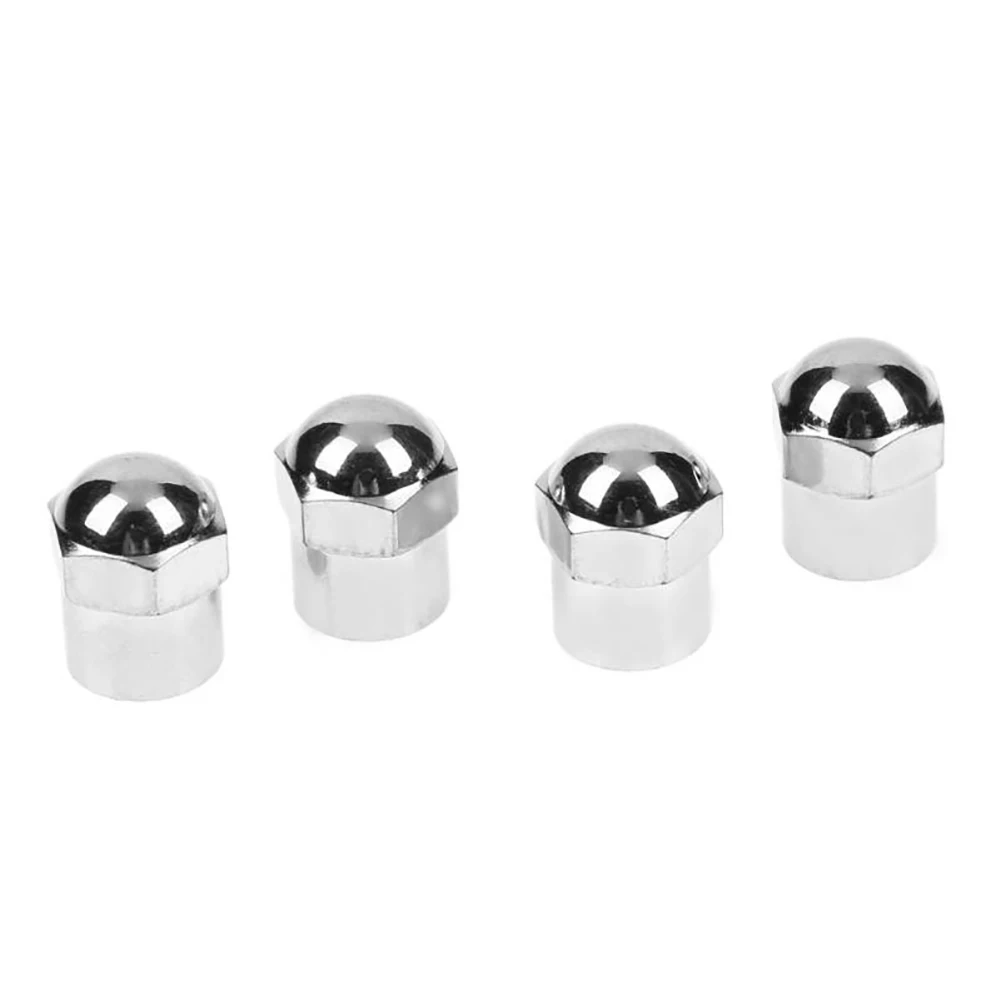 

100 шт. универсальная американская крышка клапана, хромированная круглая головка, колпачок s для шины, подходит для автомобилей, мотоциклов, а...