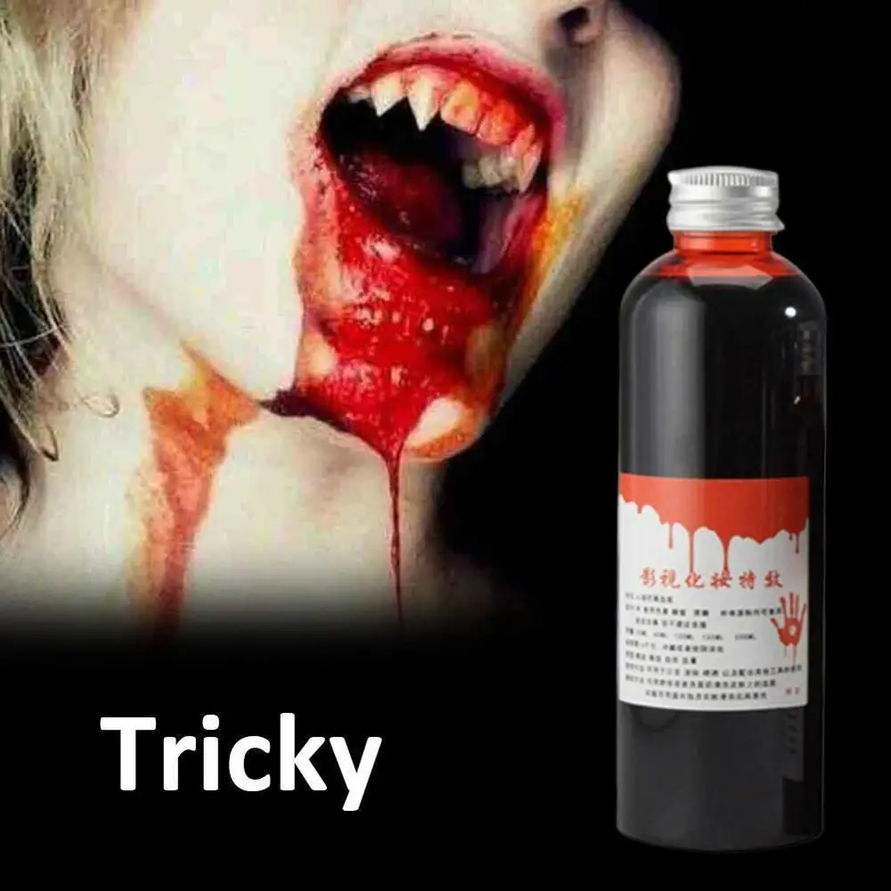 Хэллоуин Страшные кровавая игрушки искусственный капсулы с кровью рвота мешок