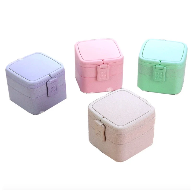 Japanese Style Microwave Bento Box Two Layers Wheat Straw Lunch Leak-Proof For School Work Food Container | Дом и сад