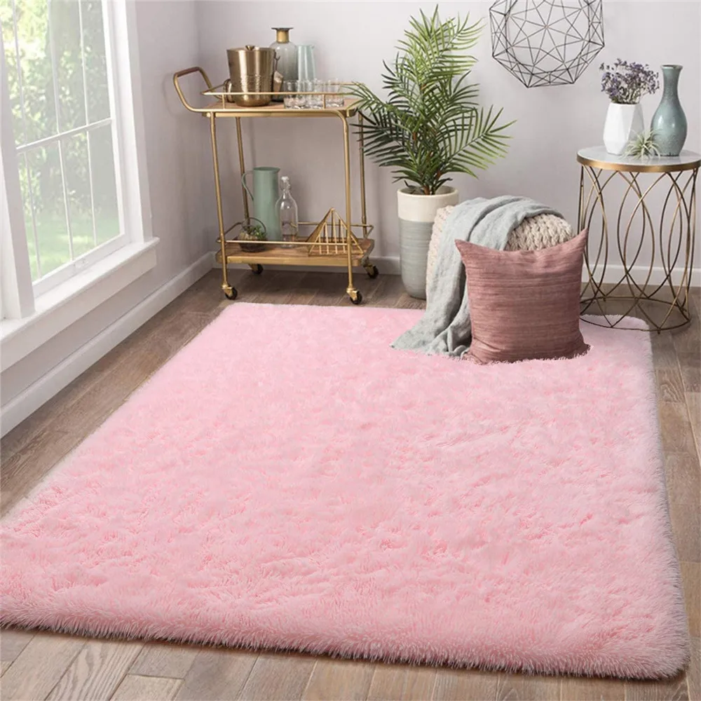 

Modern Living Room Carpet Soft Kids Room Rug Large Fuzzy Shag Area Rugs for Nursery Girls Dorm Home Decor Children Bedroom Rug