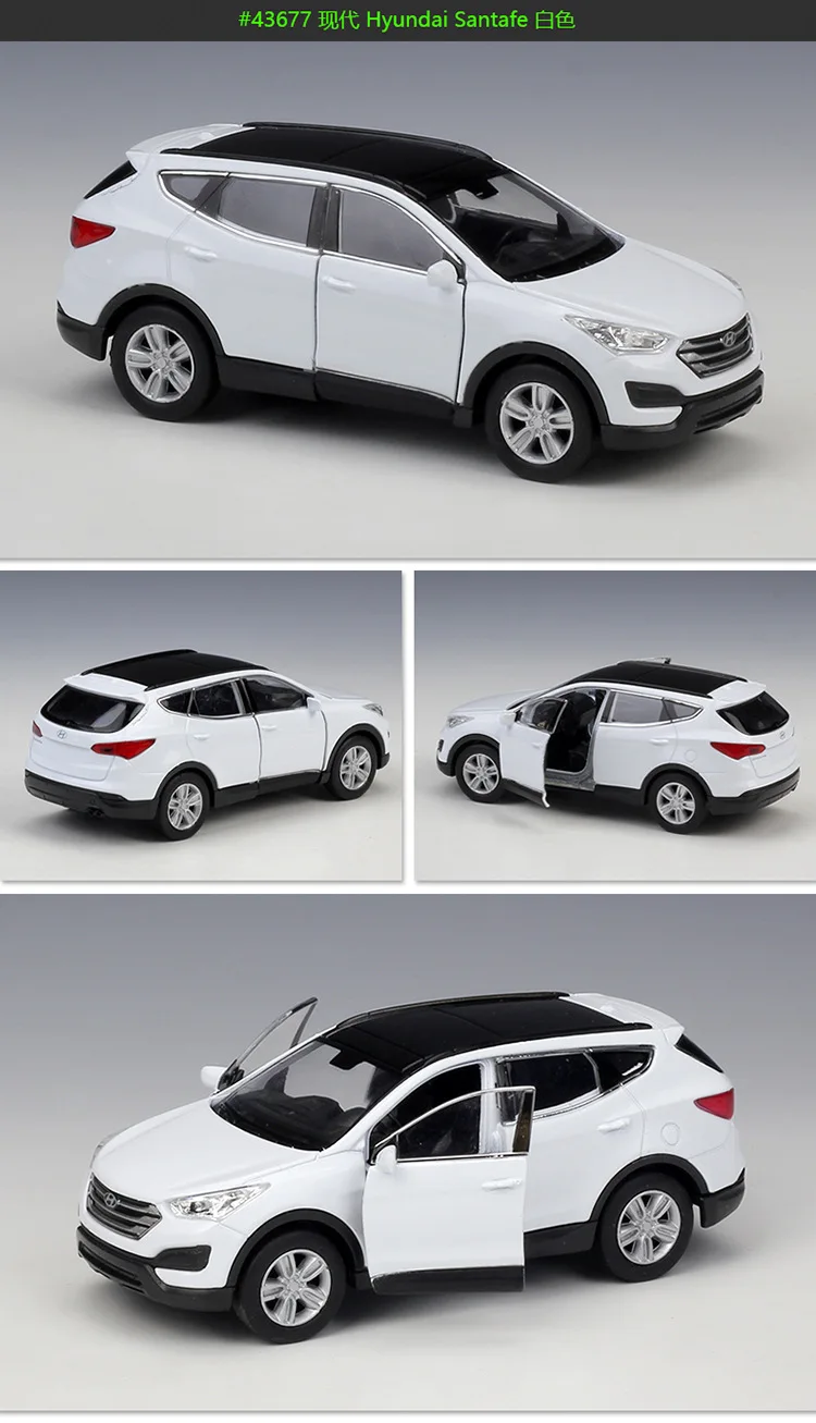 Модель автомобиля Welly из сплава для Hyundai Tucson модель с откидной крышкой соберите