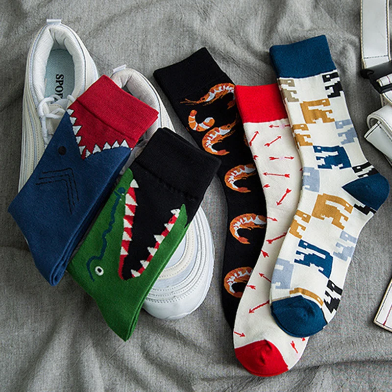 1 пара Детские хлопковые носки с мультяшным принтом|Носки для ног| |