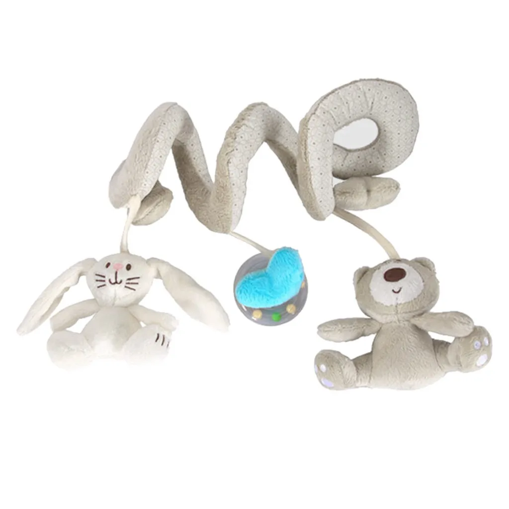 

Baby Music Play Bed Hanging Bell Babys Mobile Crib Infant Stroller Baby Crib Rattle Toy Soft Cute Rabbit Bear Bell Toy