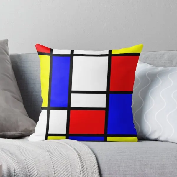 

Mondrian Soft Decorative Throw Pillow Cover for Home Pillows NOT Included