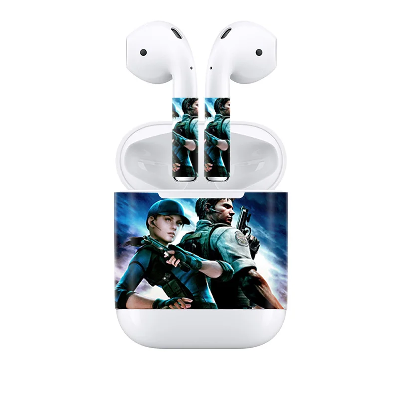 Для Apple AirPods 2 Наушники стикер Наушники DIY индивидуальная Наклейка виниловая камуфляжная Кожа Беспроводная зарядка наклейка на коробку